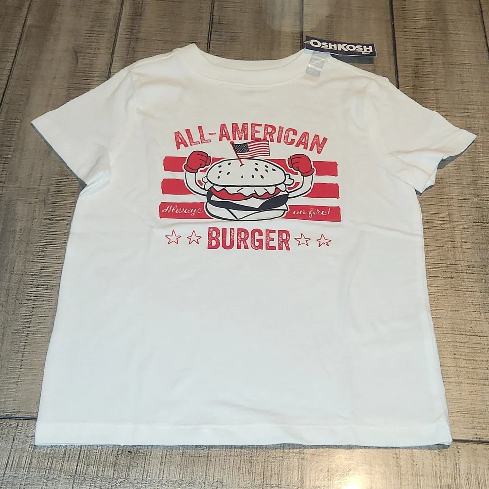 NWT Oshkosh B'gosh All-American Burger Graphic Tee